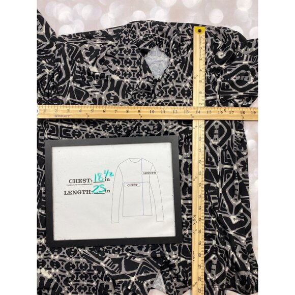 Notations Womens L Stretch Pullover Blouse Top Layered Look Knit Shirt - Picture 8 of 9